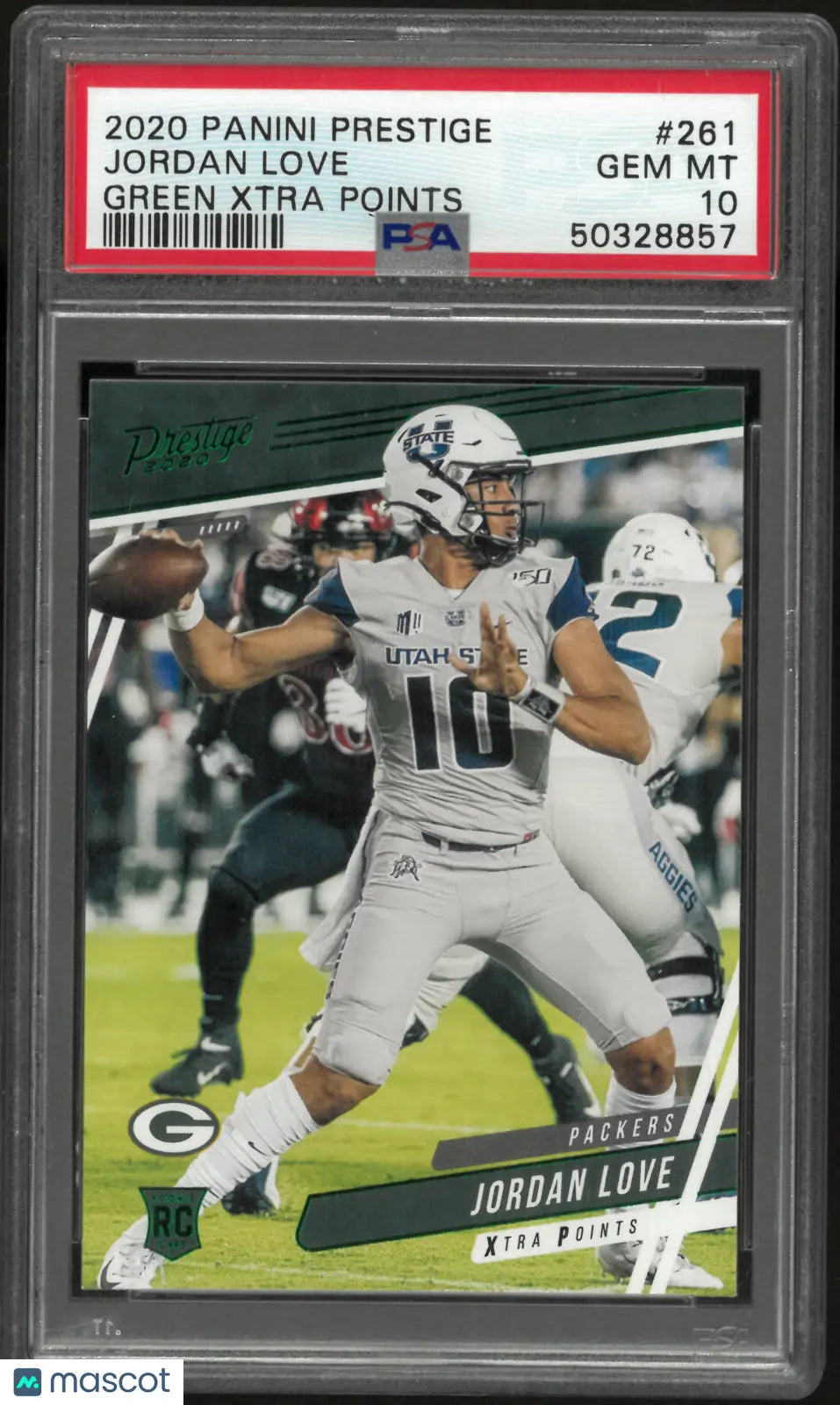 2020 Panini Prestige Jordan Love Rookie RC Green Xtra Points PSA 10 