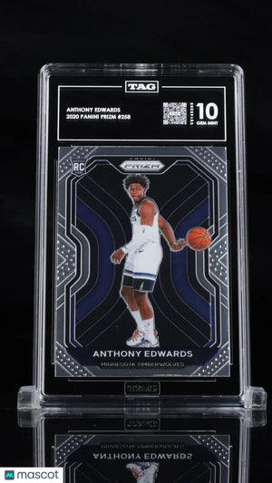 2020 Panini Prizm Anthony Edwards RC Rookie Base Prizm #258 TAG 10 