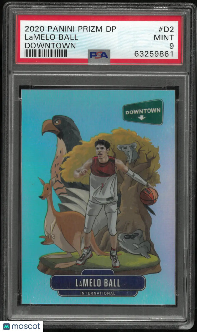 2020 Panini Prizm Draft Picks Downtown Lamelo Ball #D2 PSA 9 