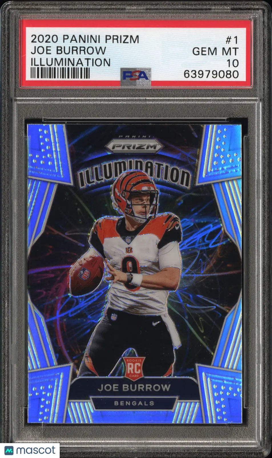 2020 Panini Prizm Football Illumination Joe Burrow RC Rookie PSA 10 