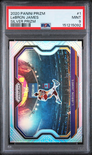 2020 Panini Prizm LeBron James Silver PSA 9 