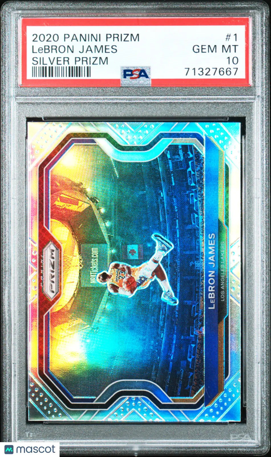 2020 Panini Prizm LeBron James #1 Silver Prizm PSA 10 