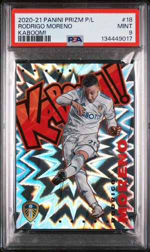 2020 Panini Prizm Premier League Kaboom! Rodrigo Moreno PSA 9 