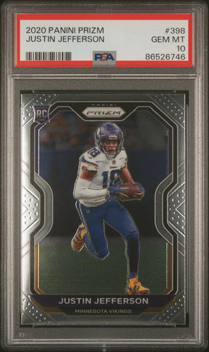 2020 Panini Prizm Rookie Justin Jefferson RC PSA 10 