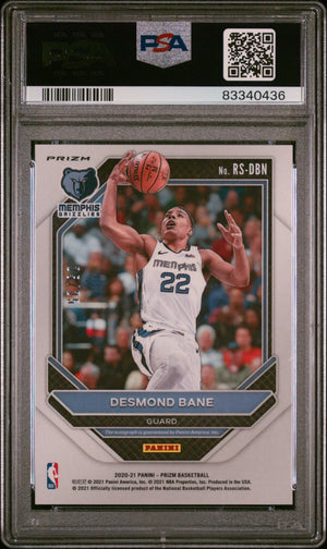 2020 Panini Prizm Rookie Signatures Autograph Auto RC Desmond Bane PSA 10 /25 
