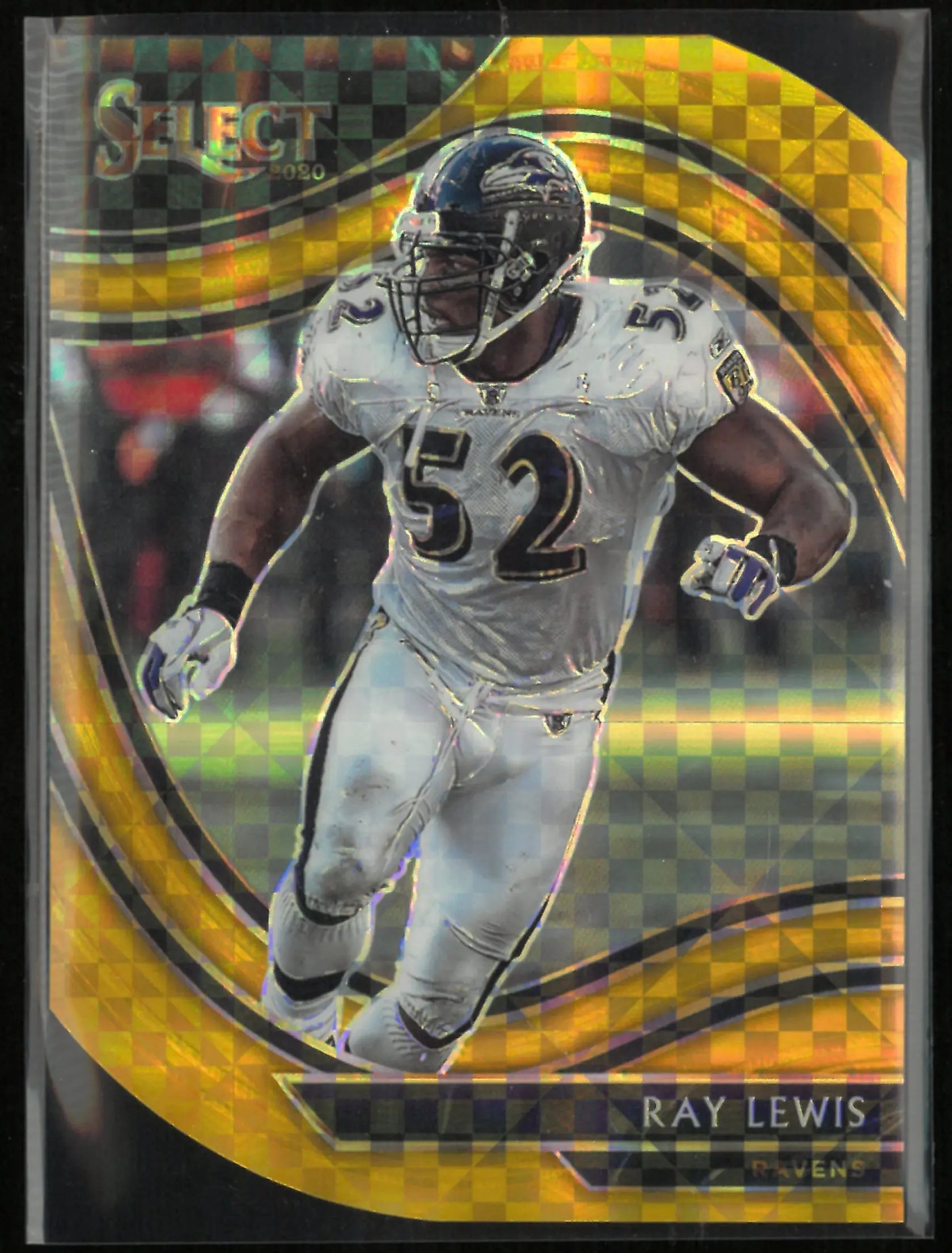 2020 Panini Select Ray Lewis Gold Xfractor /10 