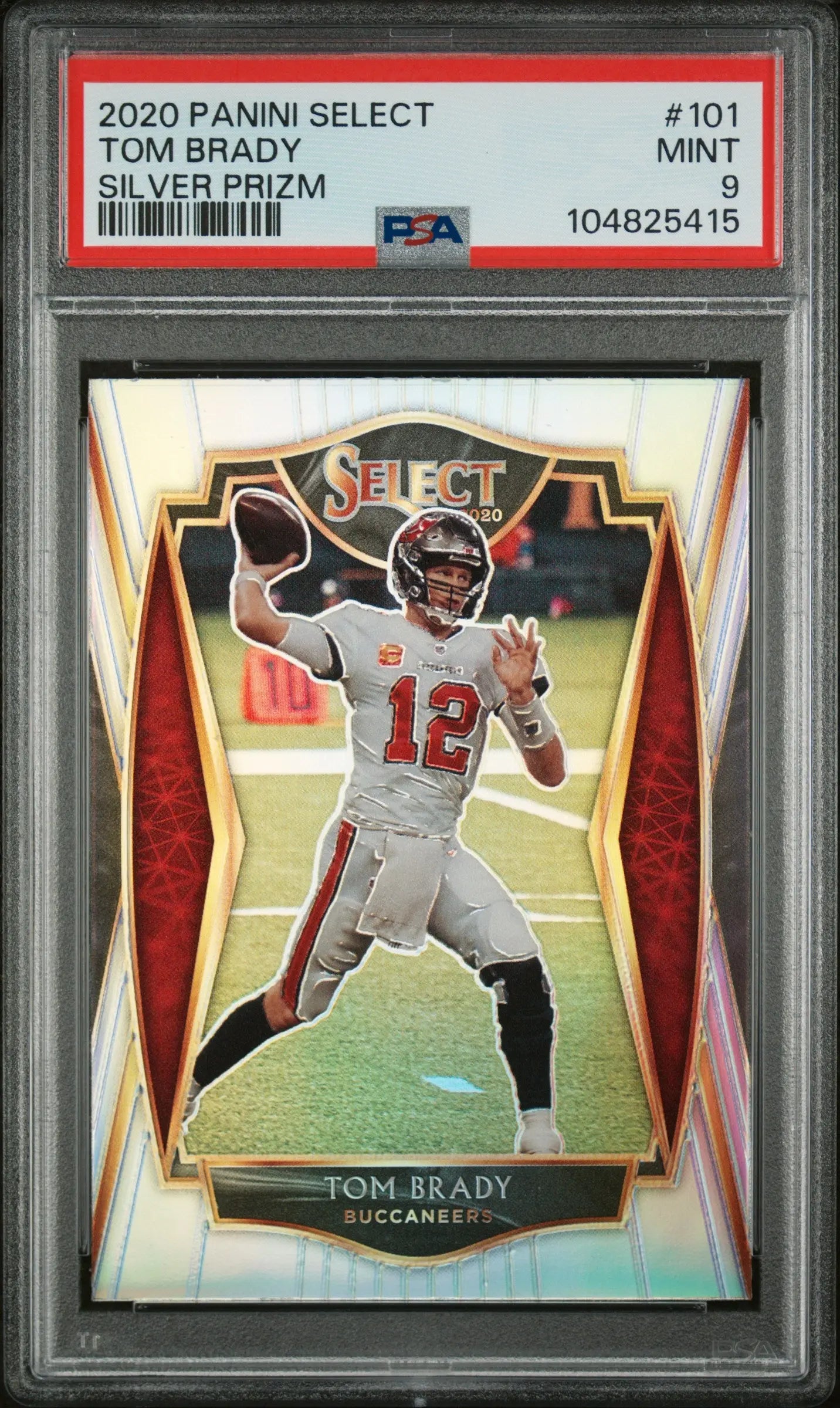 2020 Panini Select Tom Brady Silver Prizm PSA 9 