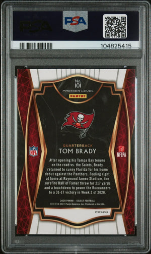2020 Panini Select Tom Brady Silver Prizm PSA 9 