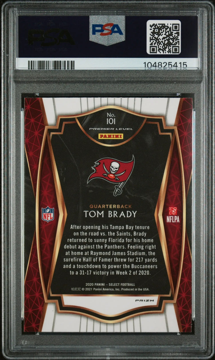 2020 Panini Select Tom Brady Silver Prizm PSA 9 