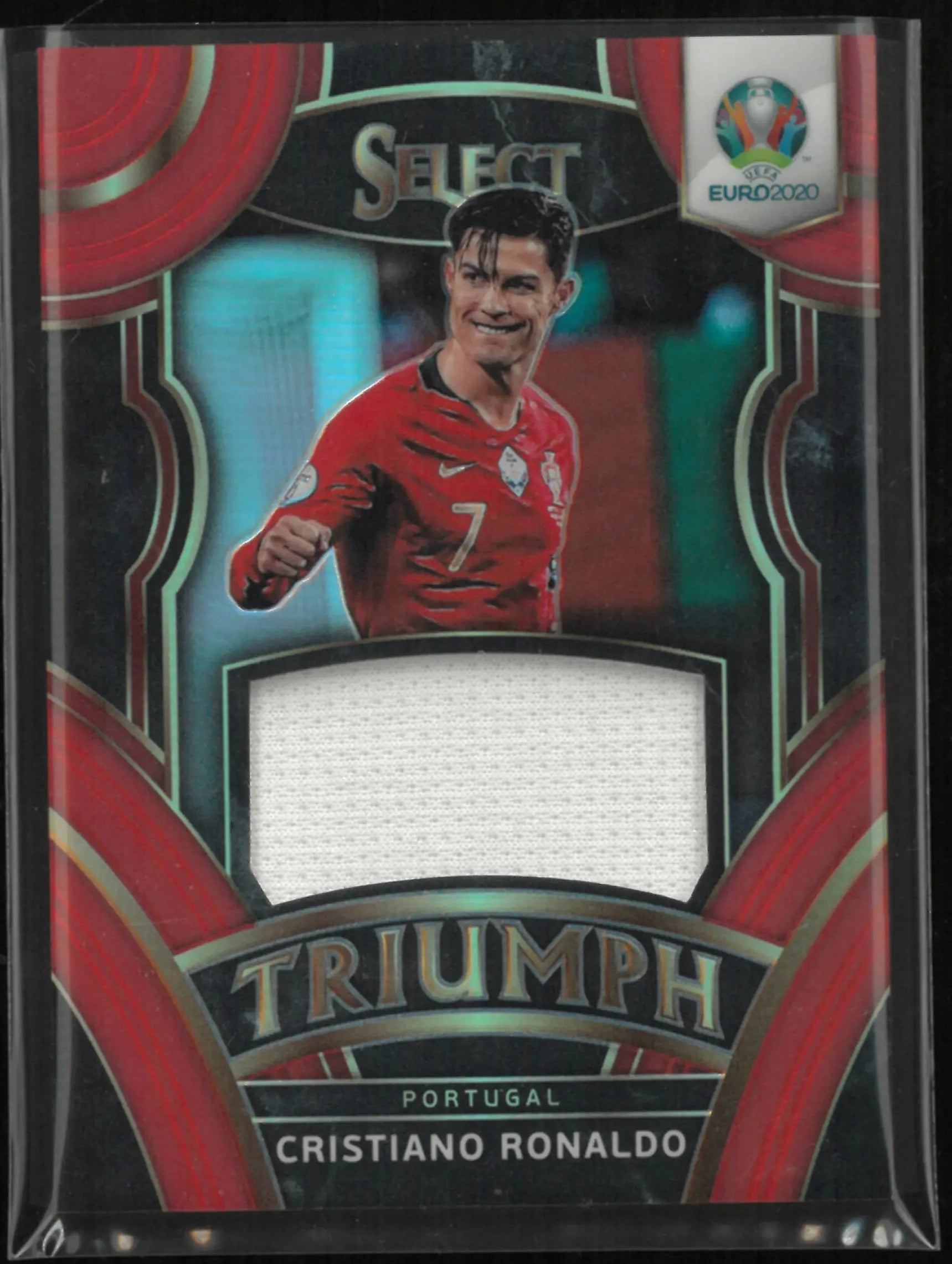 2020 Panini Select UEFA Euro Triumph Cristiano Ronaldo Patch 