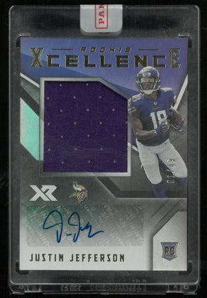 2020 Panini Xr Xcellence Rookie Justin Jefferson Rookie Patch Autograph Auto RC /49 