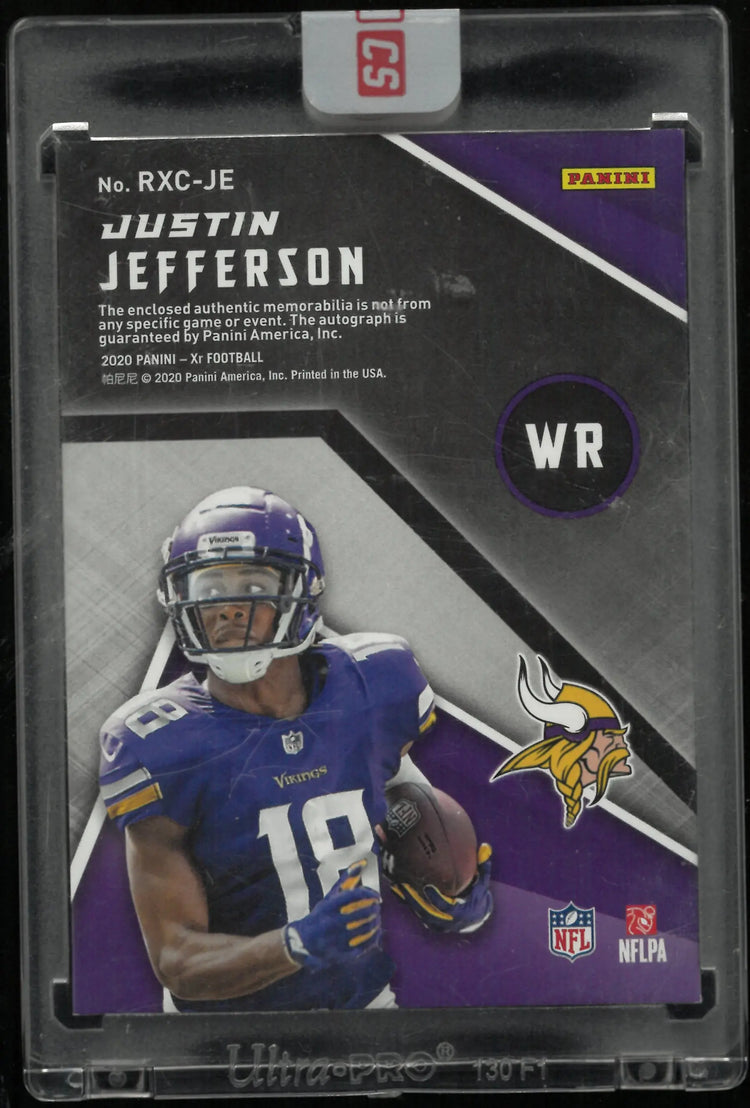 2020 Panini Xr Xcellence Rookie Justin Jefferson Rookie Patch Autograph Auto RC /49 