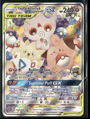 2020 Pokemon Alternate Art Promos Togepi & Cleffa & Igglybuff GX 143a/236 