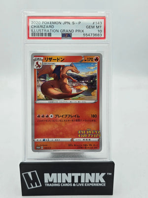 2020 Pokemon JPN S-P Charizard Illustration Grand Prix PSA 10 143/S-P 