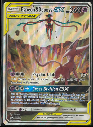 2020 Pokemon Sun & Moon Promo Espeon & Deoxys GX SM240 LP 
