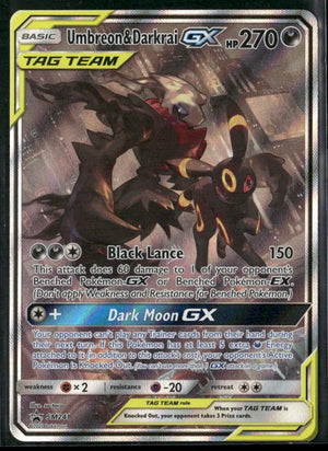 2020 Pokemon Sun & Moon Promo Umbreon & Darkrai GX SM241 