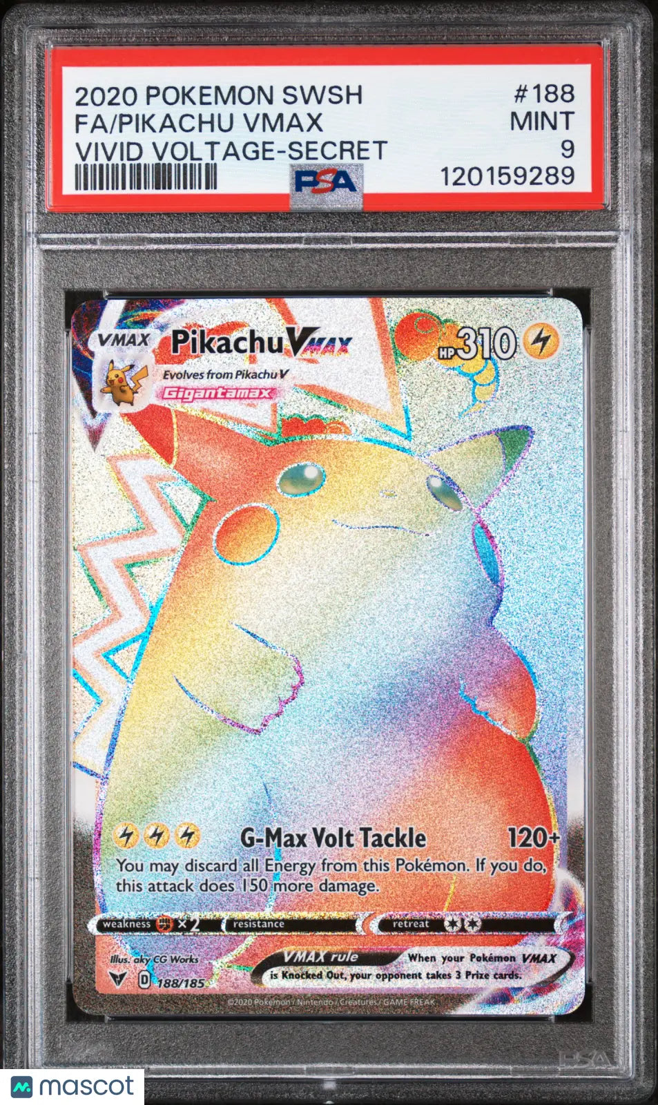 Buy Pikachu VMAX PSA 9 - 2020 Vivid Voltage Secret Rare