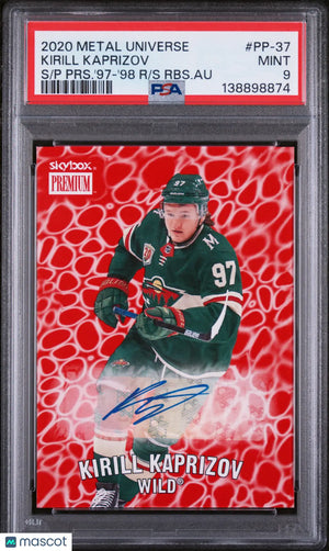 2020 Skybox Metal Universe Skybox Premium Prospects Kirill Kaprizov  PSA 9 