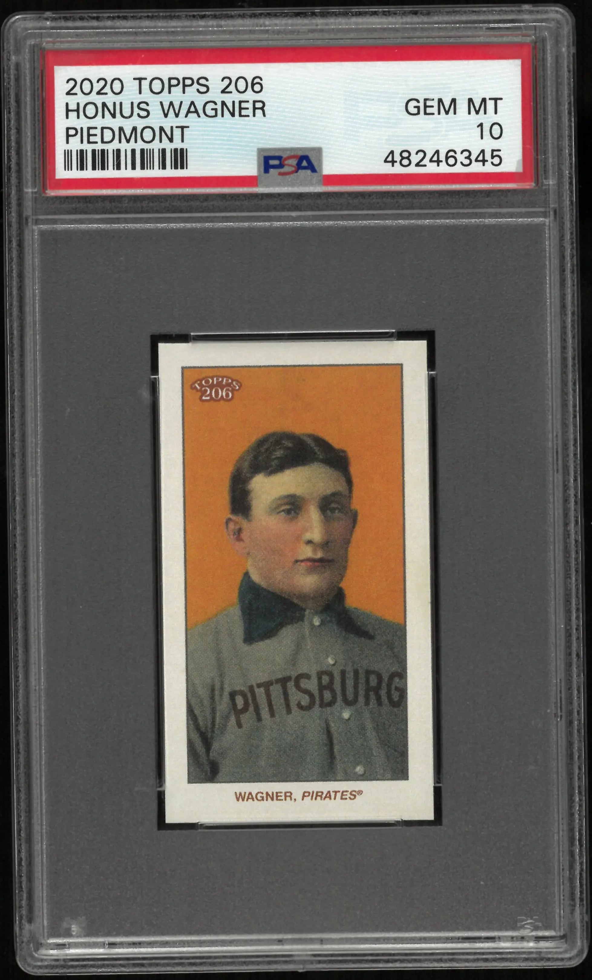2020 Topps 206 Baseball Honus Wagner Piedmont PSA 10 