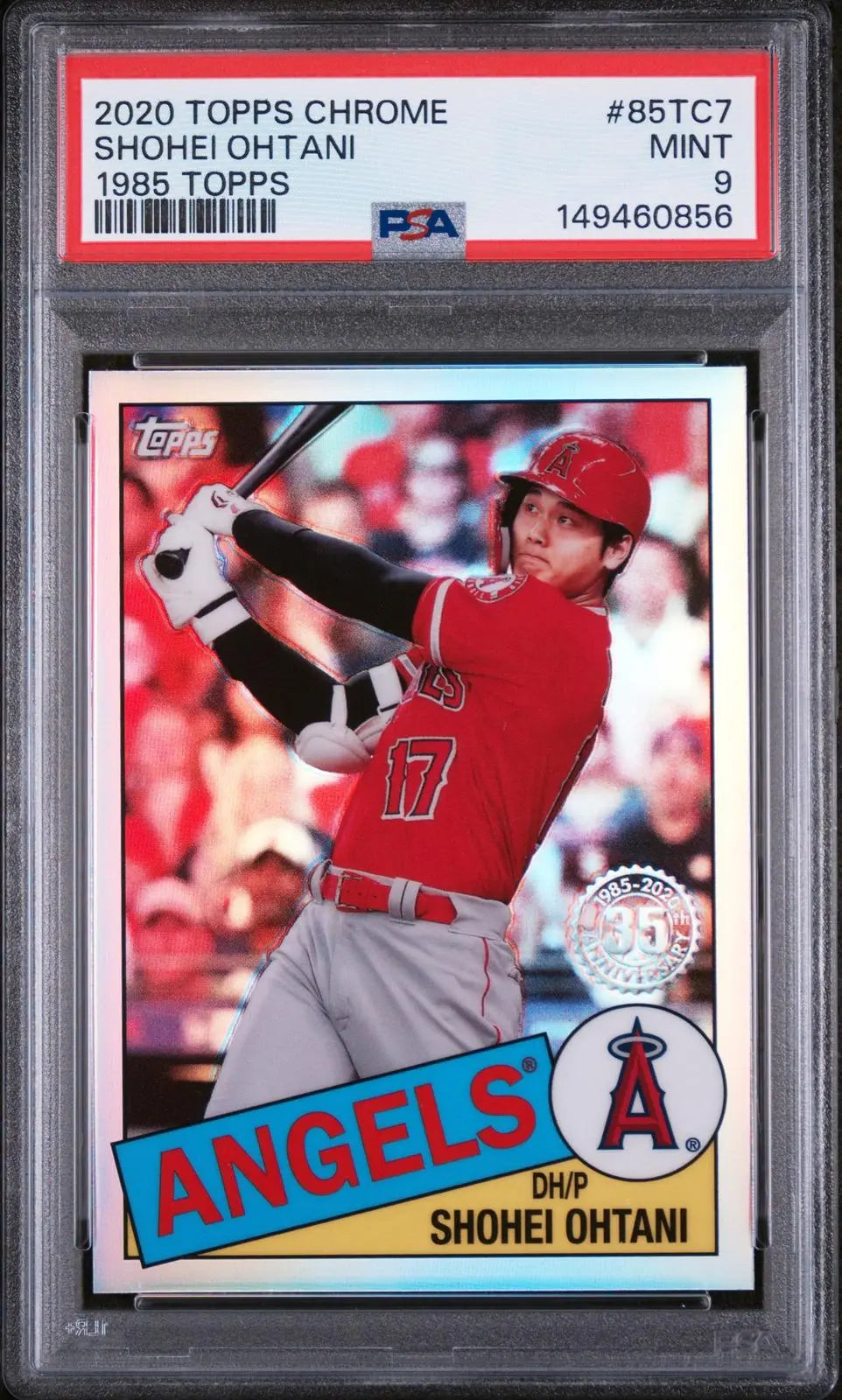 2020 Topps Chrome 1985 Topps Shohei Ohtani PSA 9 