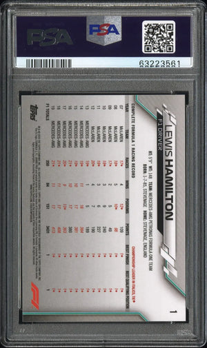 2020 Topps Chrome Formula 1 Lewis Hamilton PSA 10 (B) 