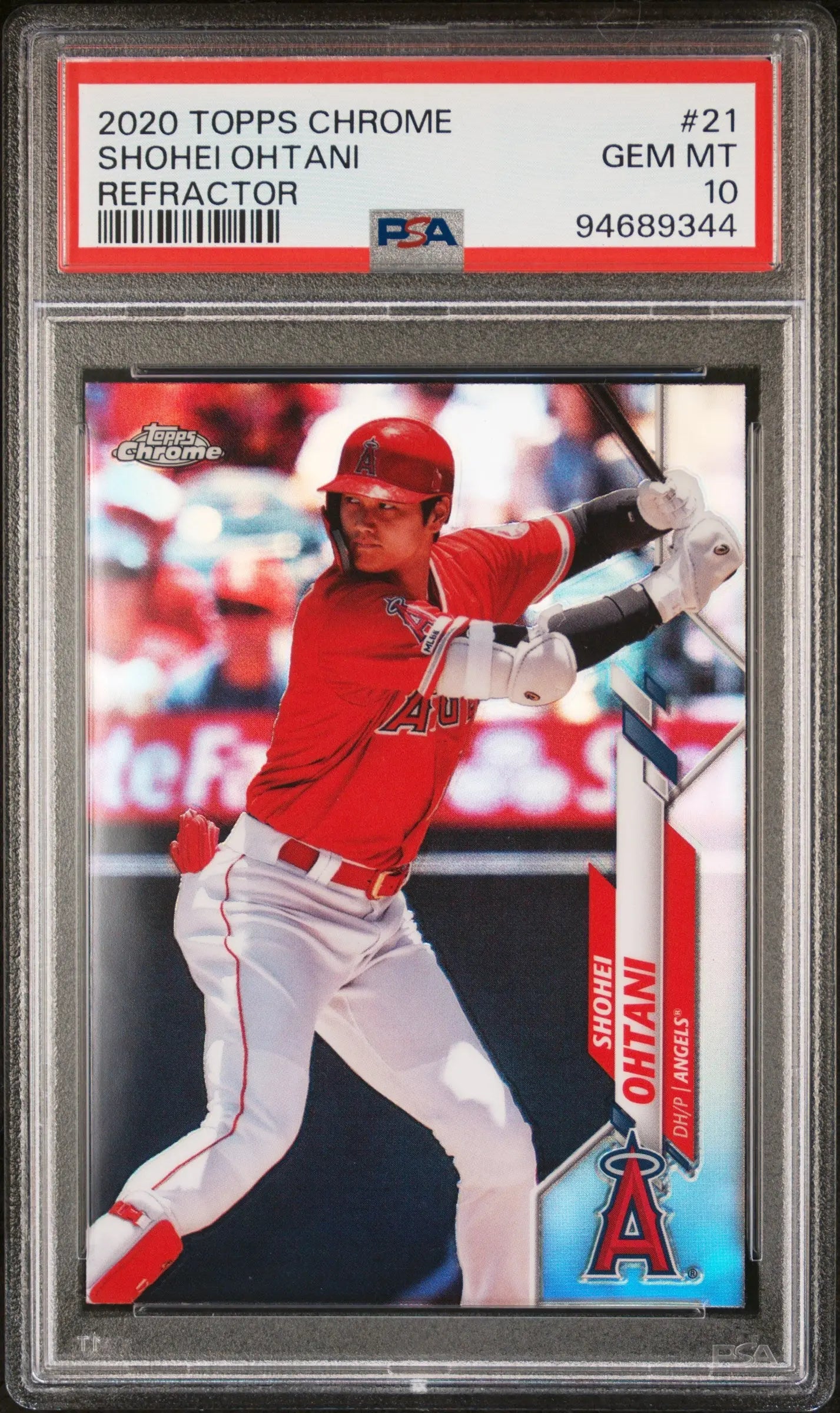 2020 Topps Chrome Shohei Ohtani Refractor PSA 10 