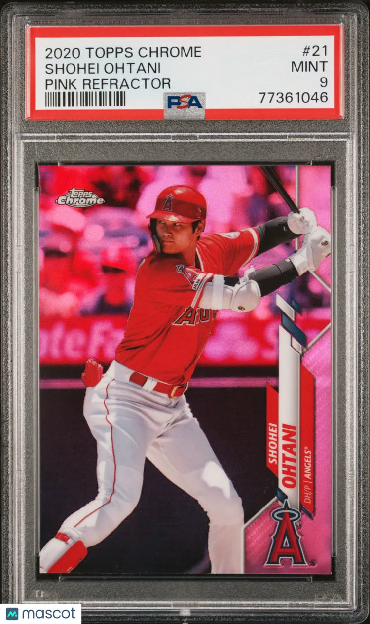 2020 Topps Chrome Shohei Ohtani #21 Pink Refractor PSA 9 