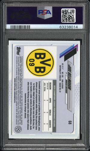 2020 Topps Chrome UCL Sapphire Edition Jude Bellingham RC Rookie PSA 9 