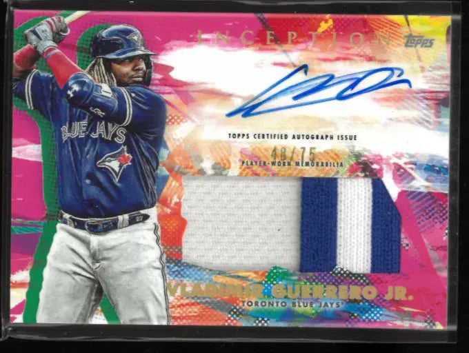2020 Topps Inception Autograph Patch Vladimir Guerrero Jr. Auto 