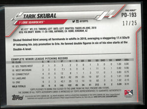 2020 Topps Pro Debut Autograph Tarik Skubal Auto /25 