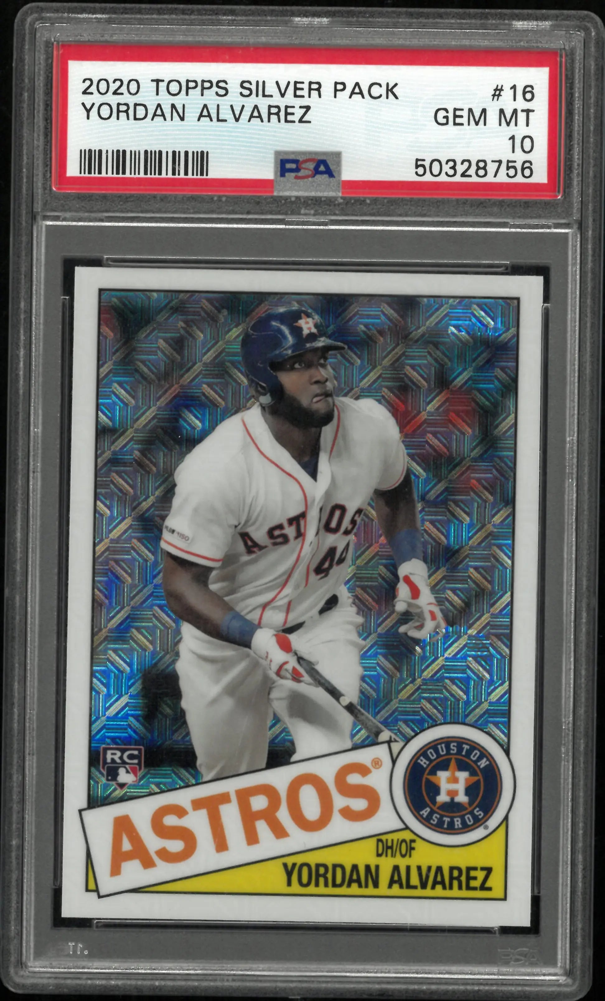 2020 Topps Silver Pack 1985 Chrome Promo Yordan Alvarez #16 PSA 10 Rookie RC 