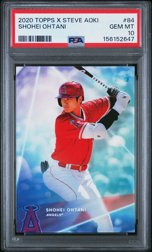 2020 Topps X Steve Aoki Shohei Ohtani #84 PSA 10 