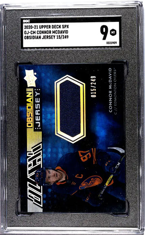 2020 UD The Cup Chemical Composition Patch Autograph Connor McDavid /15 SGC 8 