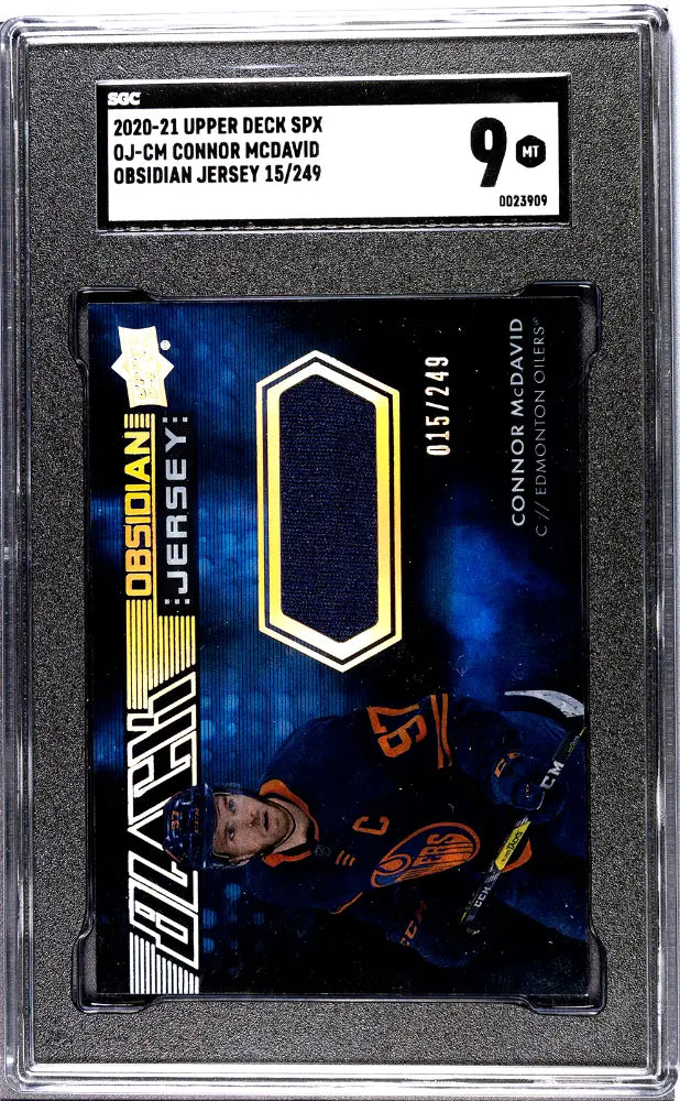 2020 UD The Cup Chemical Composition Patch Autograph Connor McDavid /15 SGC 8 