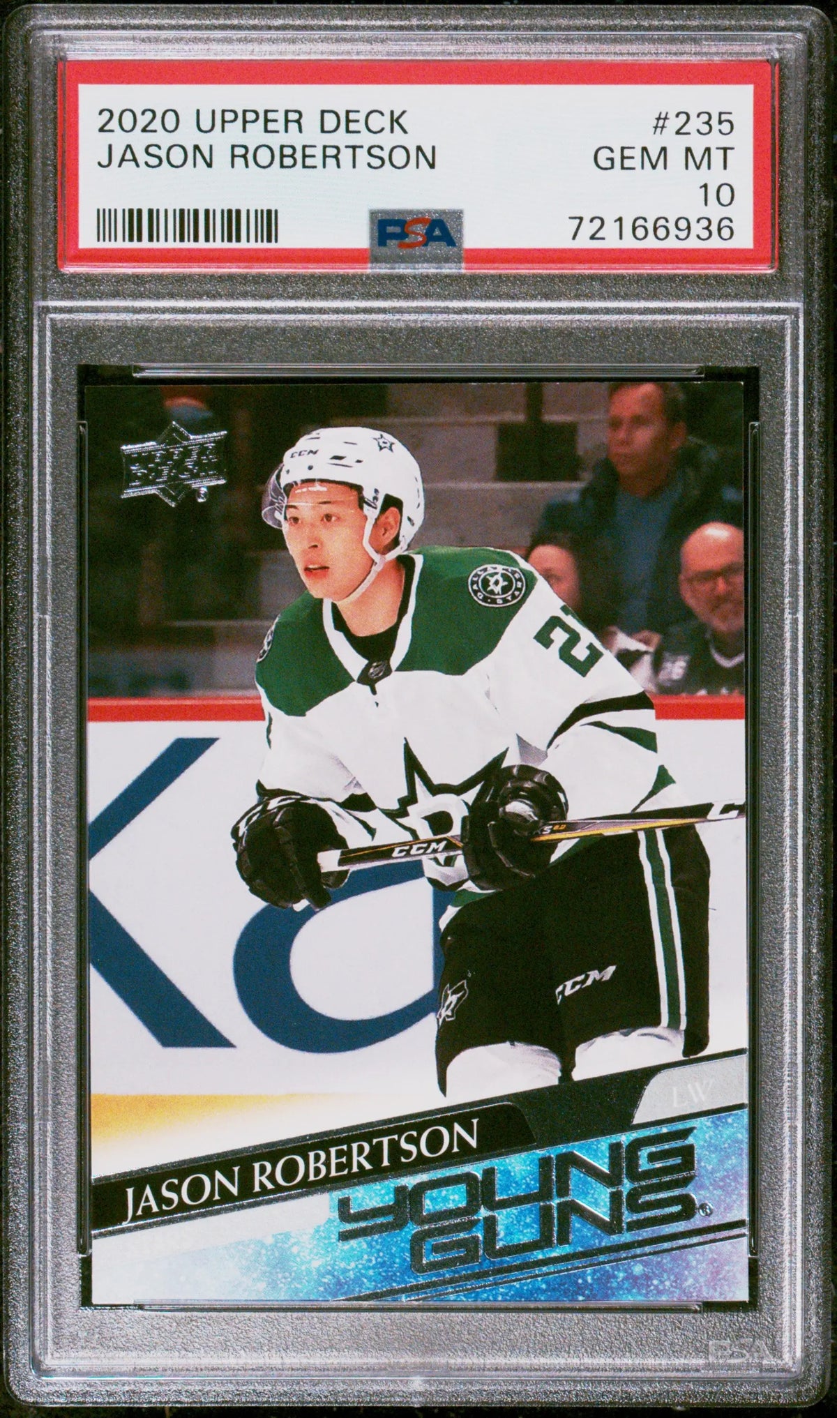 2020 Upper Deck Series 1 Young Guns Rookie Jason Robertson RC PSA 10 