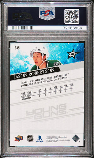 2020 Upper Deck Series 1 Young Guns Rookie Jason Robertson RC PSA 10 