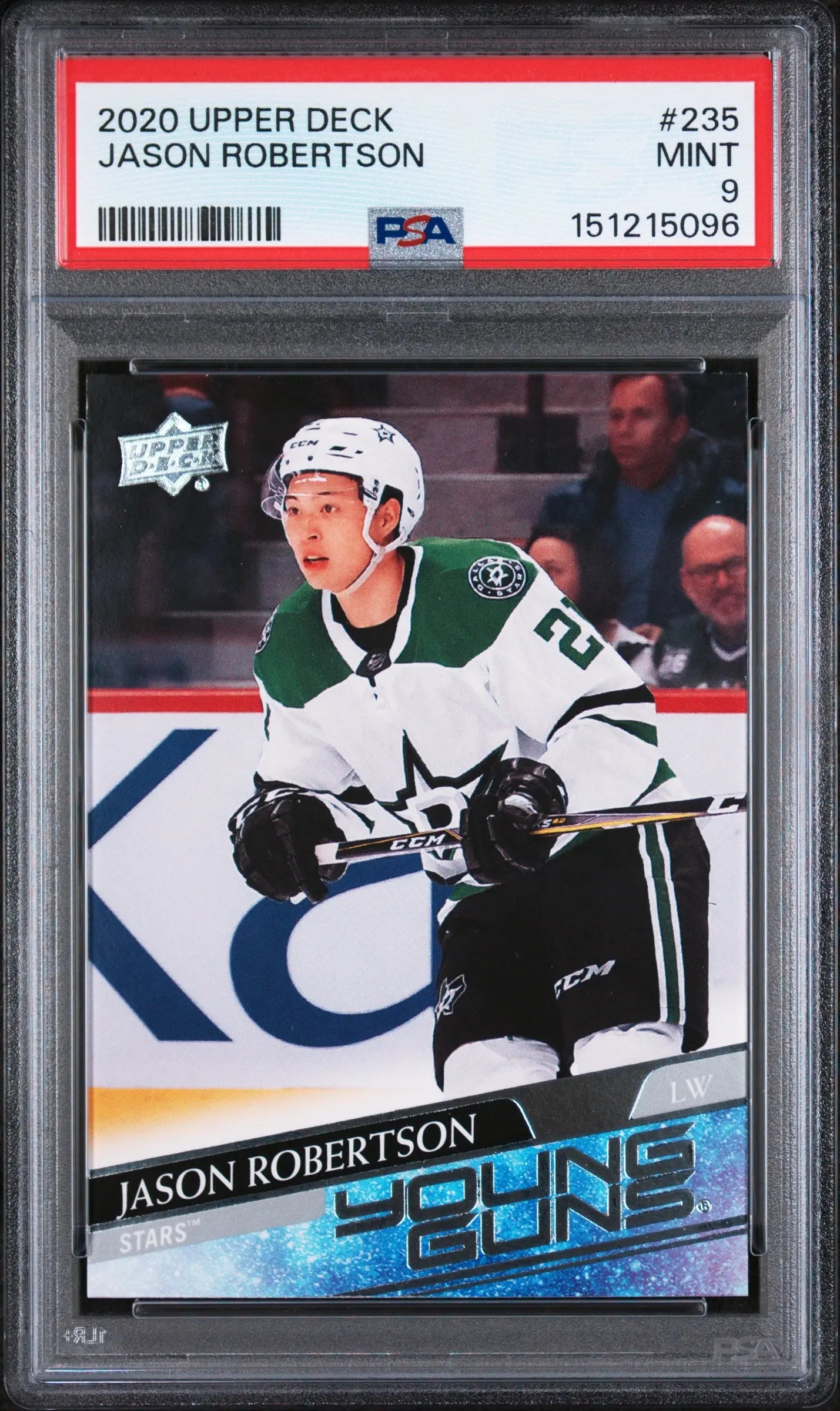 2020 Upper Deck Series 1 Young Guns Rookie Jason Robertson RC PSA 9 