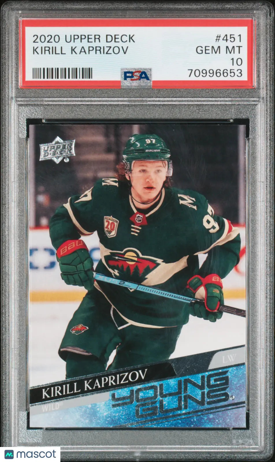2020 Upper Deck Series 2 Young Guns Rookie Kirill Kaprizov RC PSA 10 