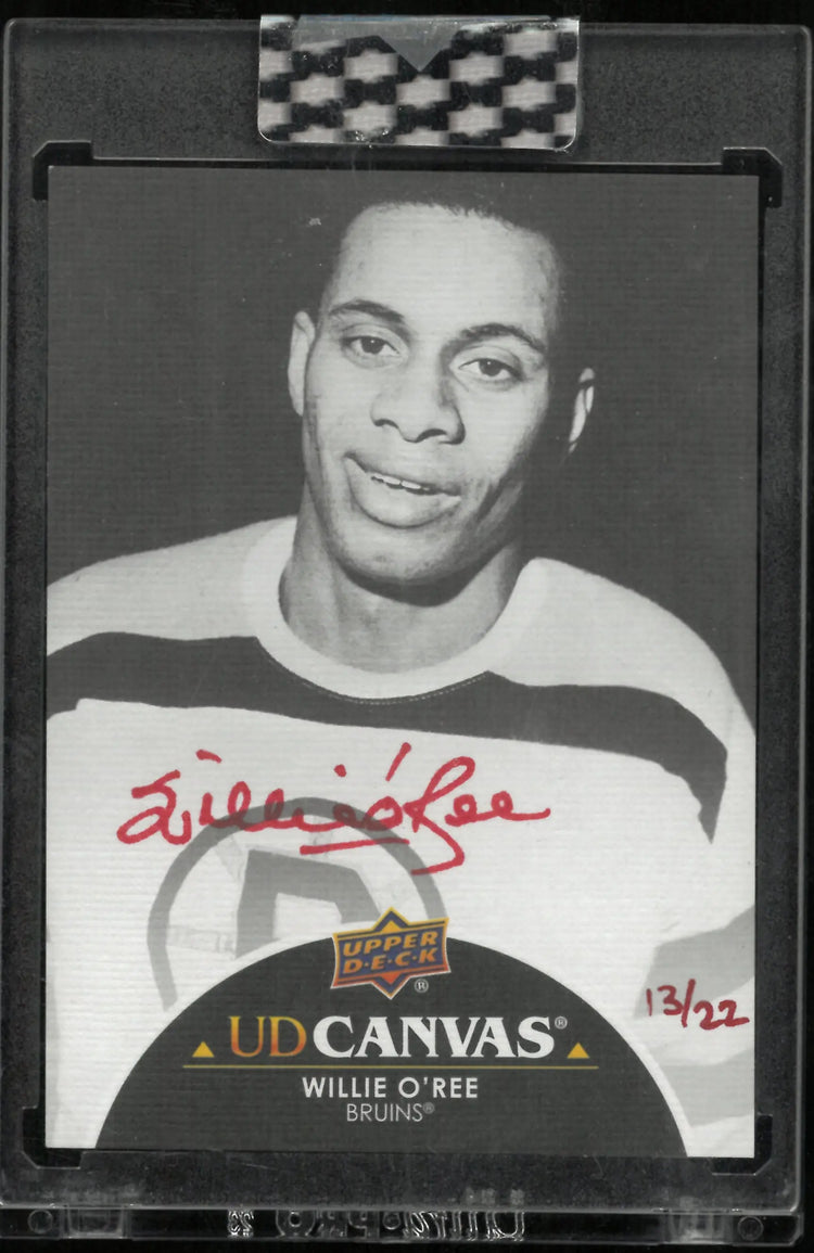 2021-2022 UD Canvas Black White Willie O'Ree auto /22 