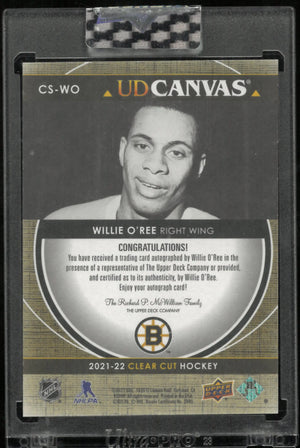 2021-2022 UD Canvas Black White Willie O'Ree auto /22 