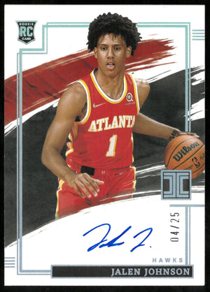 2021-22 Impeccable Basketball Jalen Johnson RC Rookie Auto /25 