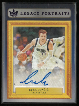 2021-22 Panini Court Kings Legacy Portraits Autograph Luka Doncic Auto /25 