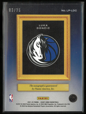 2021-22 Panini Court Kings Legacy Portraits Autograph Luka Doncic Auto /25 