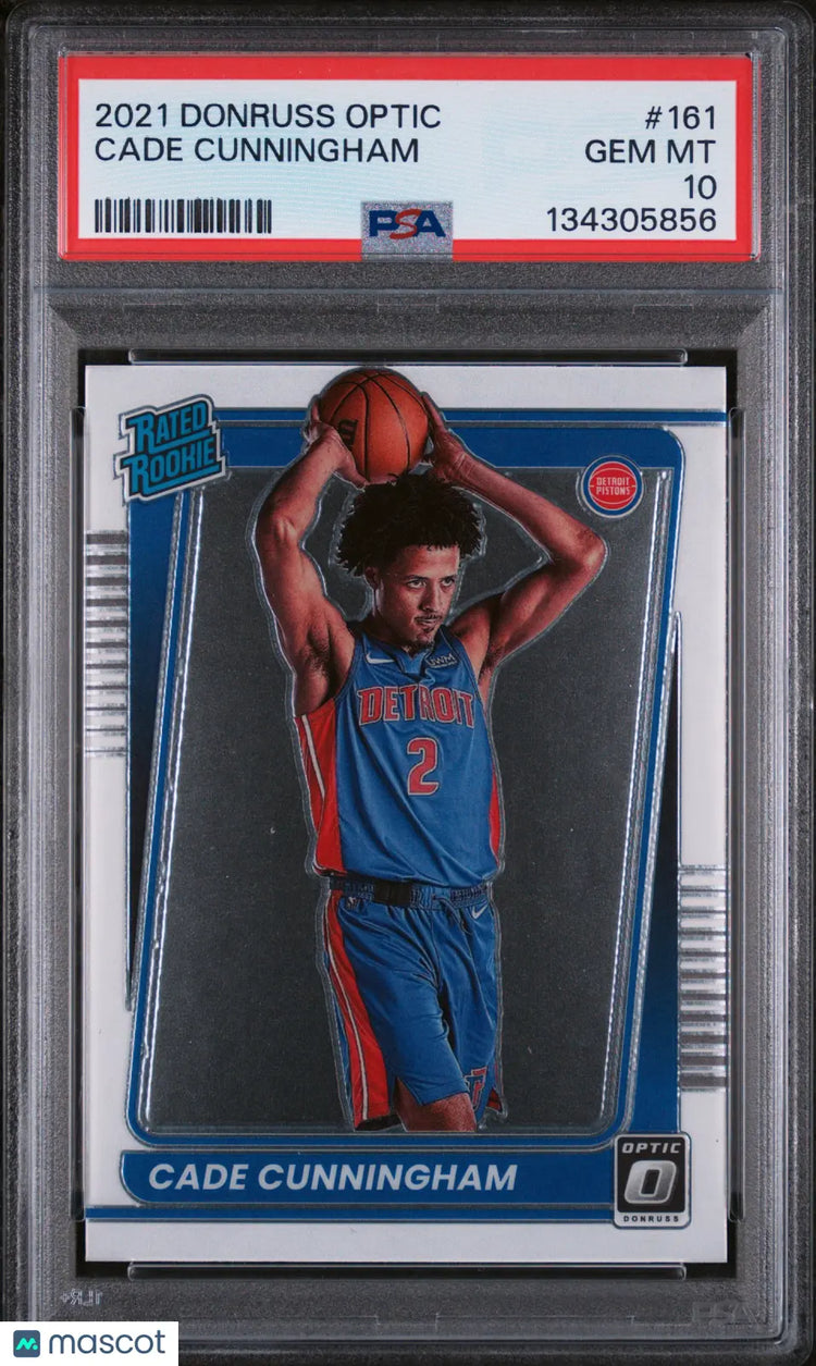 2021-22 Panini Donruss Optic Rated Rookie Cade Cunningham #161 PSA 10 