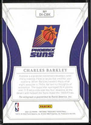 2021-22 Panini National Treasures Definitive Autograph Charles Barkley Auto /49 
