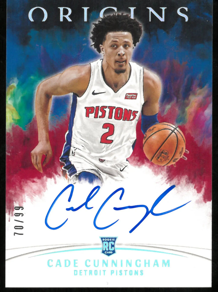 2021-22 Panini Origins Basketball Rookie Auto Cade Cunningham /99 