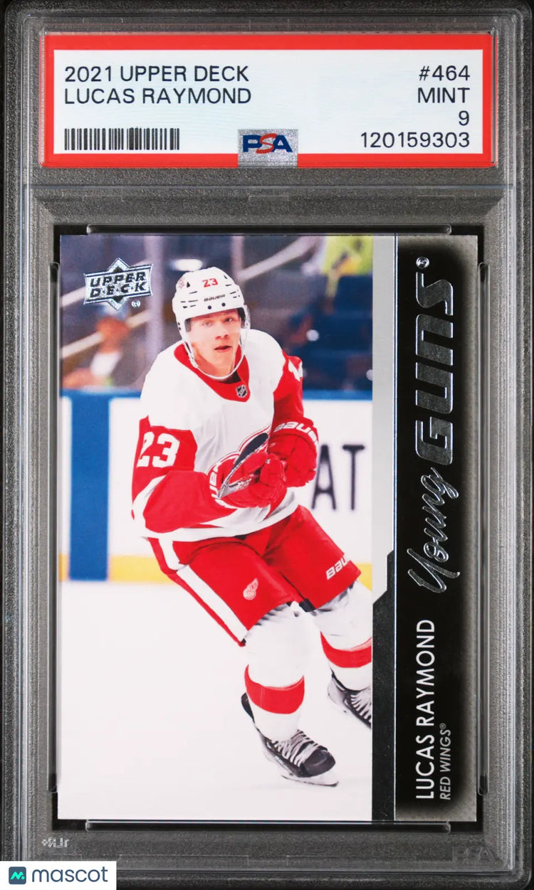 2021-22 Upper Deck  Series 2 Hockey Lucas Raymond Young Guns RC PSA 9 