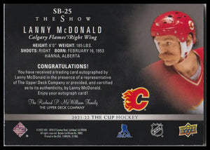 2021-22 Upper Deck The Cup Lanny McDonald The Show Black Auto 