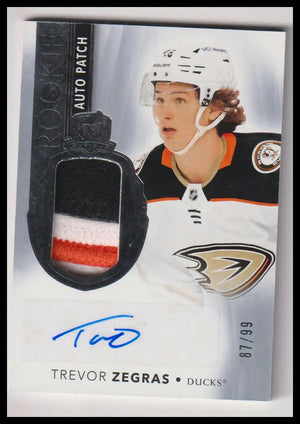 2021-22 Upper Deck The Cup #149 Trevor Zegras Rookie Patch Auto #/99 