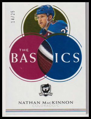 2021-22 Upper Deck The Cup #TB-NM Nathan MacKinnon The Basics Patch #/25 